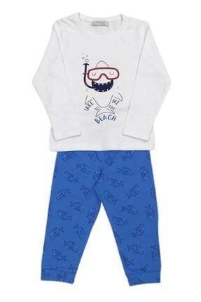 Erkek Çocuk Fiğürlü Pamuklu Pijama Takım 21PJME1150