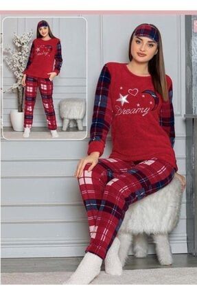 Peluşlu Kışlık Polar Pijama Takımı p100