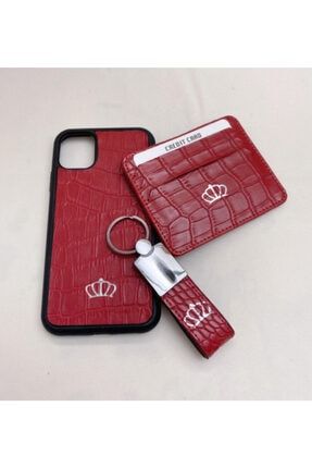 3'lü Set Iphone 11 Uyumlu (kırmızı) K306