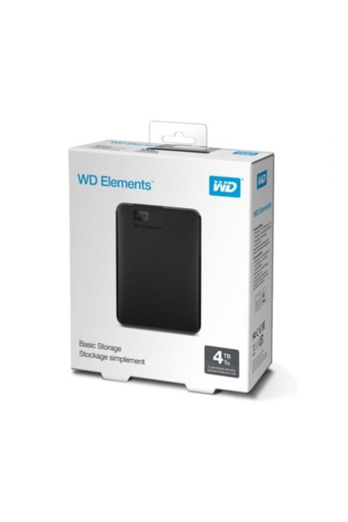 WD Elements 4tb 2,5  Usb 3,0 Harici Hdd Wdbu6y0040bbk, Siyah