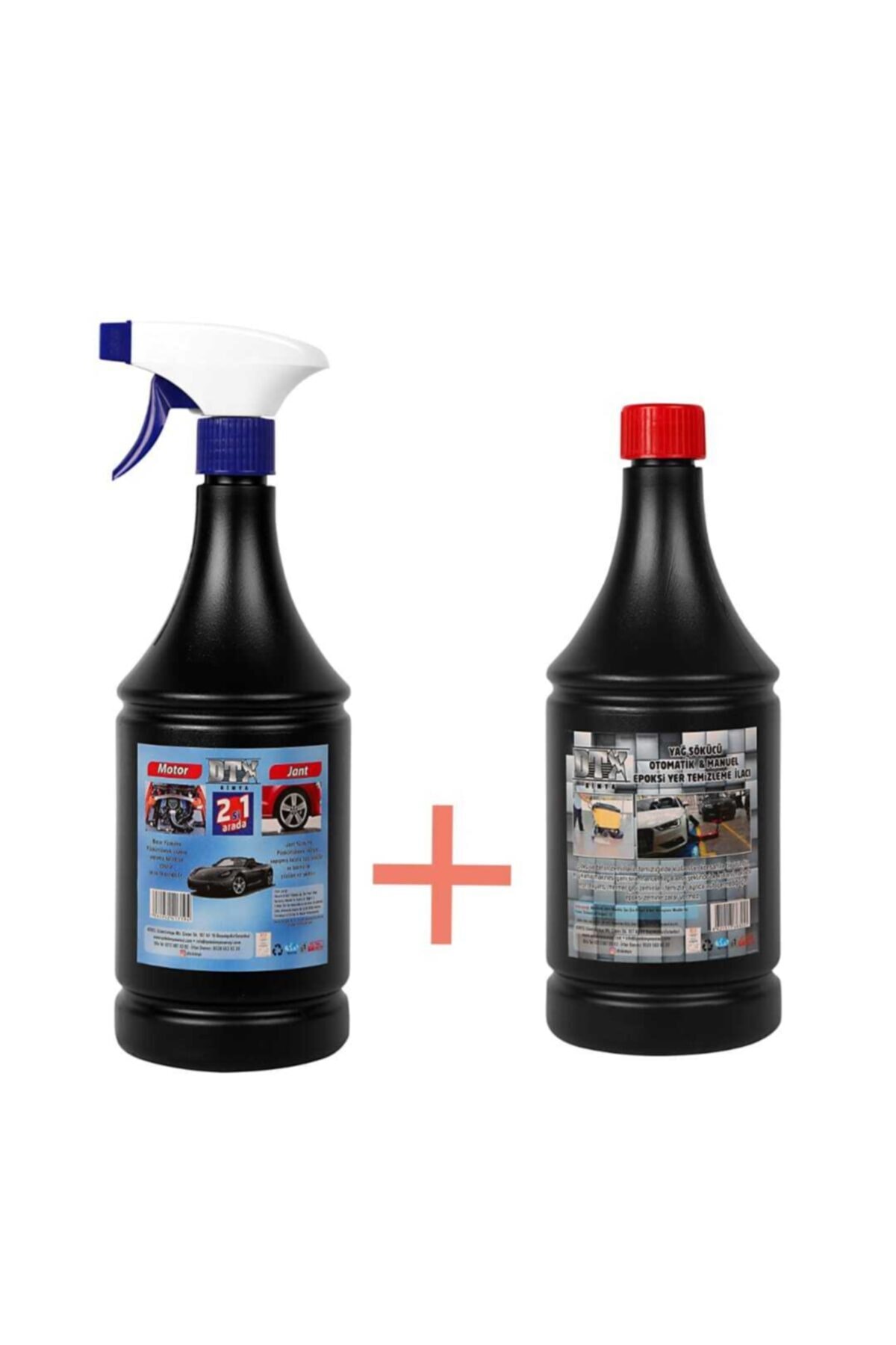 Motor Ve Jant Temizleme Sıvısı Yağ Sök. Etkili 1 Lt & Epoxi Yer Temizleme Ilacı 1 Lt
