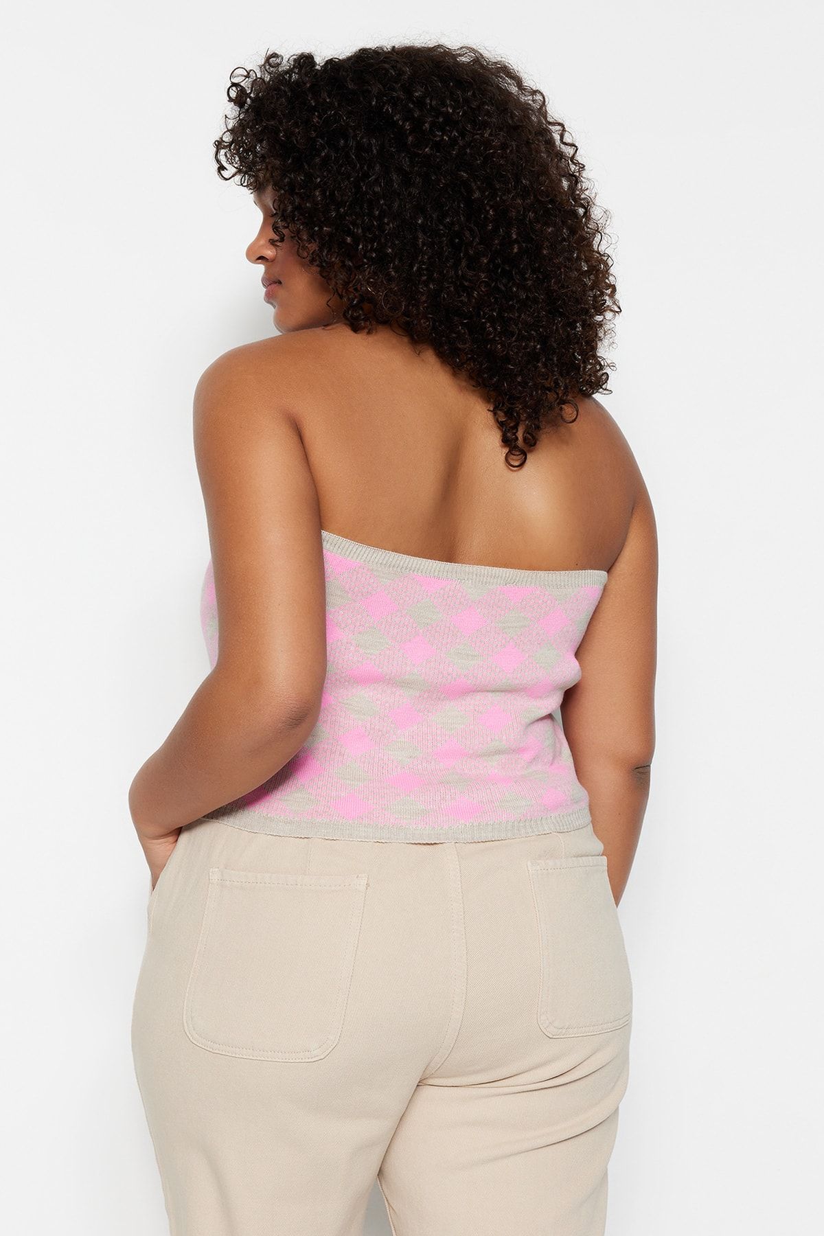Trendyol Curve-Grauer 2-teiliger Strick-Cardigan 5