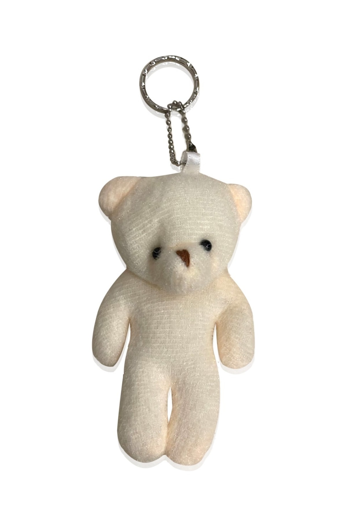 Babyjem Oyuncak Peluş Ayıcık Anahtarlık & Çanta Süsü & Doğum Günü Hediyesi (krem) fotoğrafı 2 (önizleme)