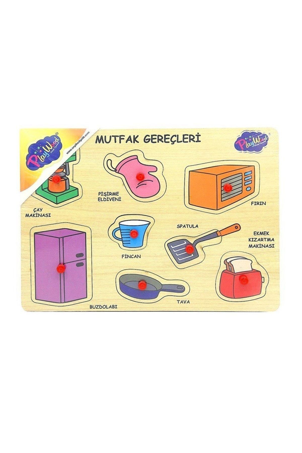Play Wood Ahşap Tutmalı Mutfak Gereçleri