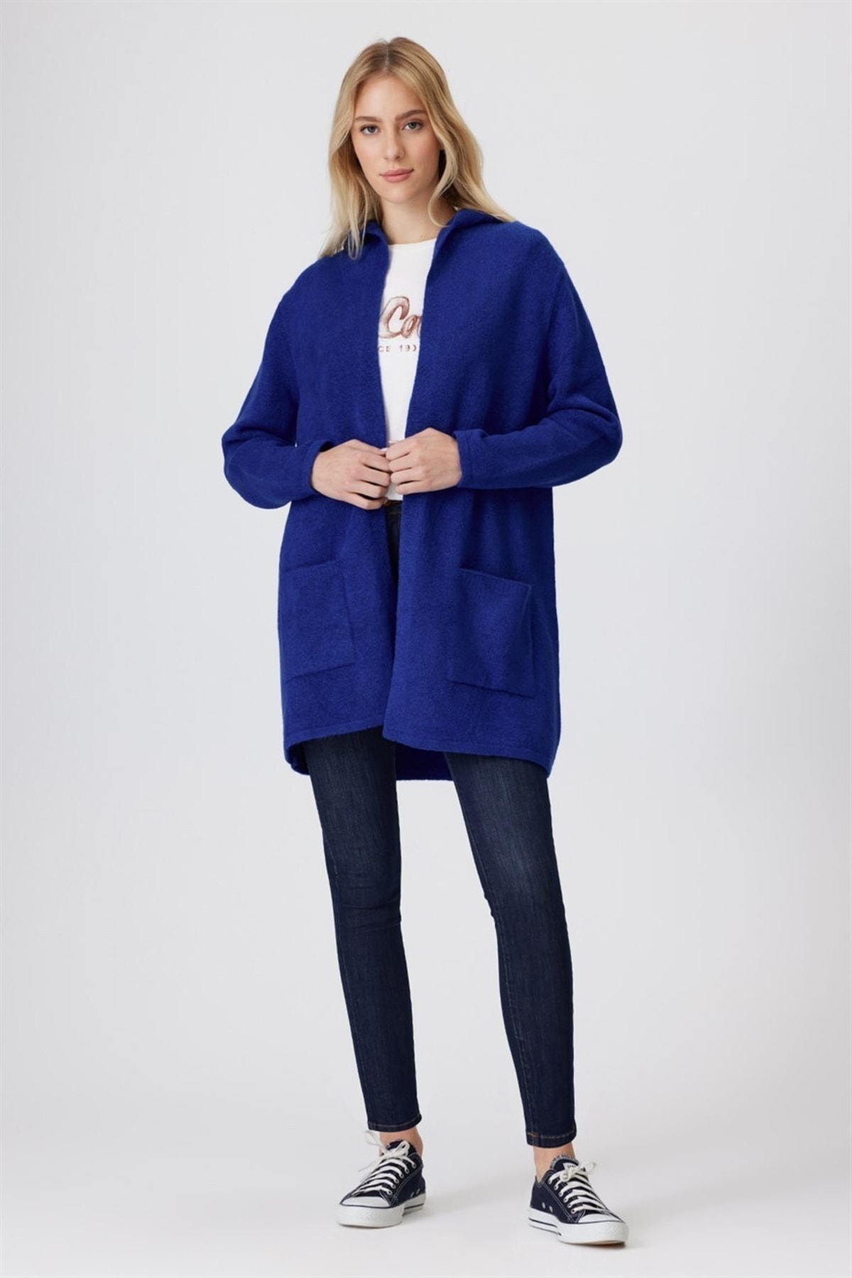 ساکس ژاکت کش باف پشمی آستین بلند زنانه کارلی Lee Cooper