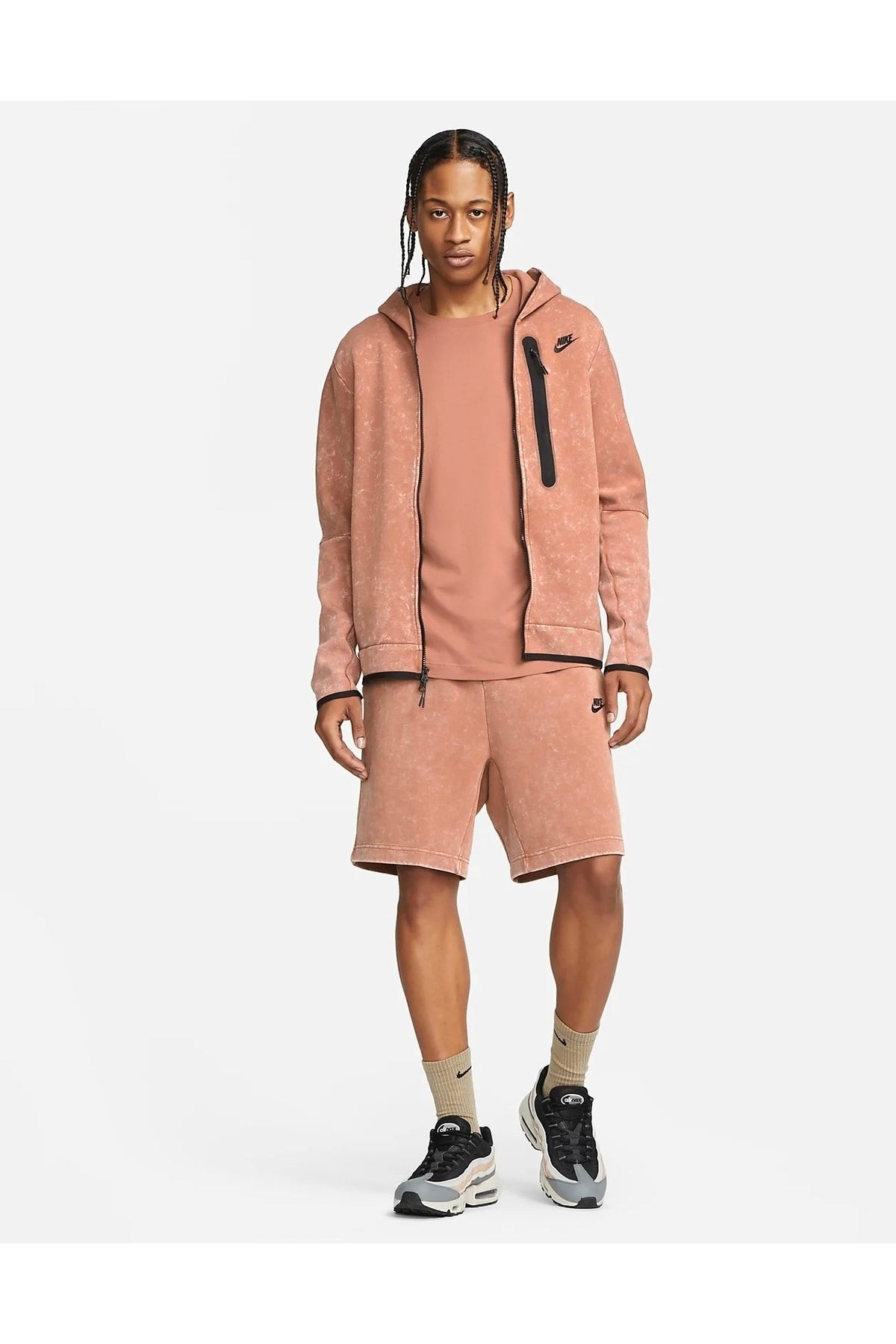 Pink tech fleece men's sales