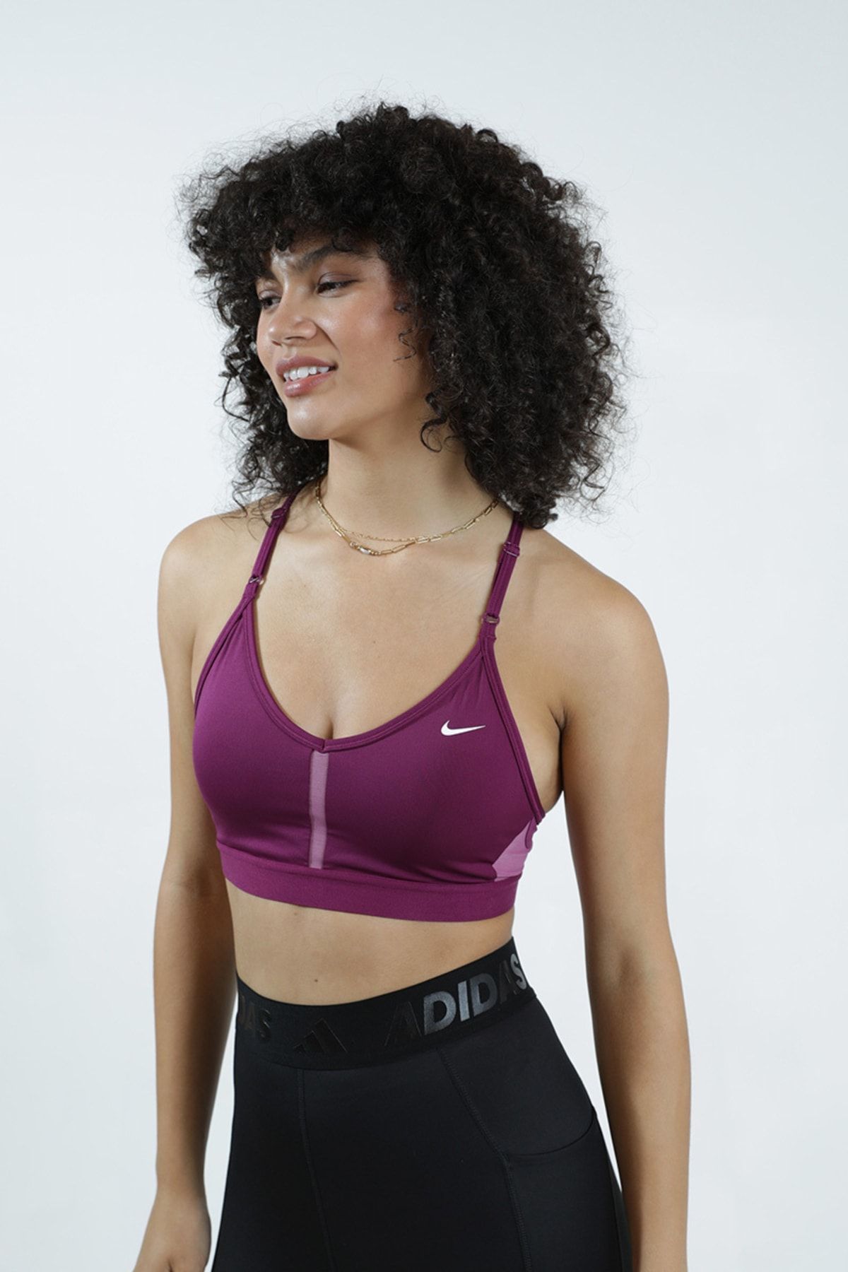 Nike Pro Dri-fit Indy Light-support Padded Strappy Women's Bra - Trendyol