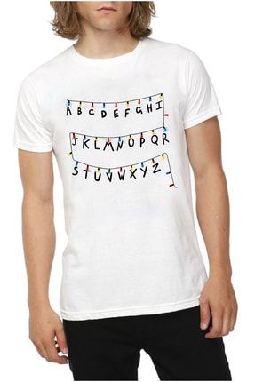Unisex Stranger Things - Alfabe T-shirt ET813