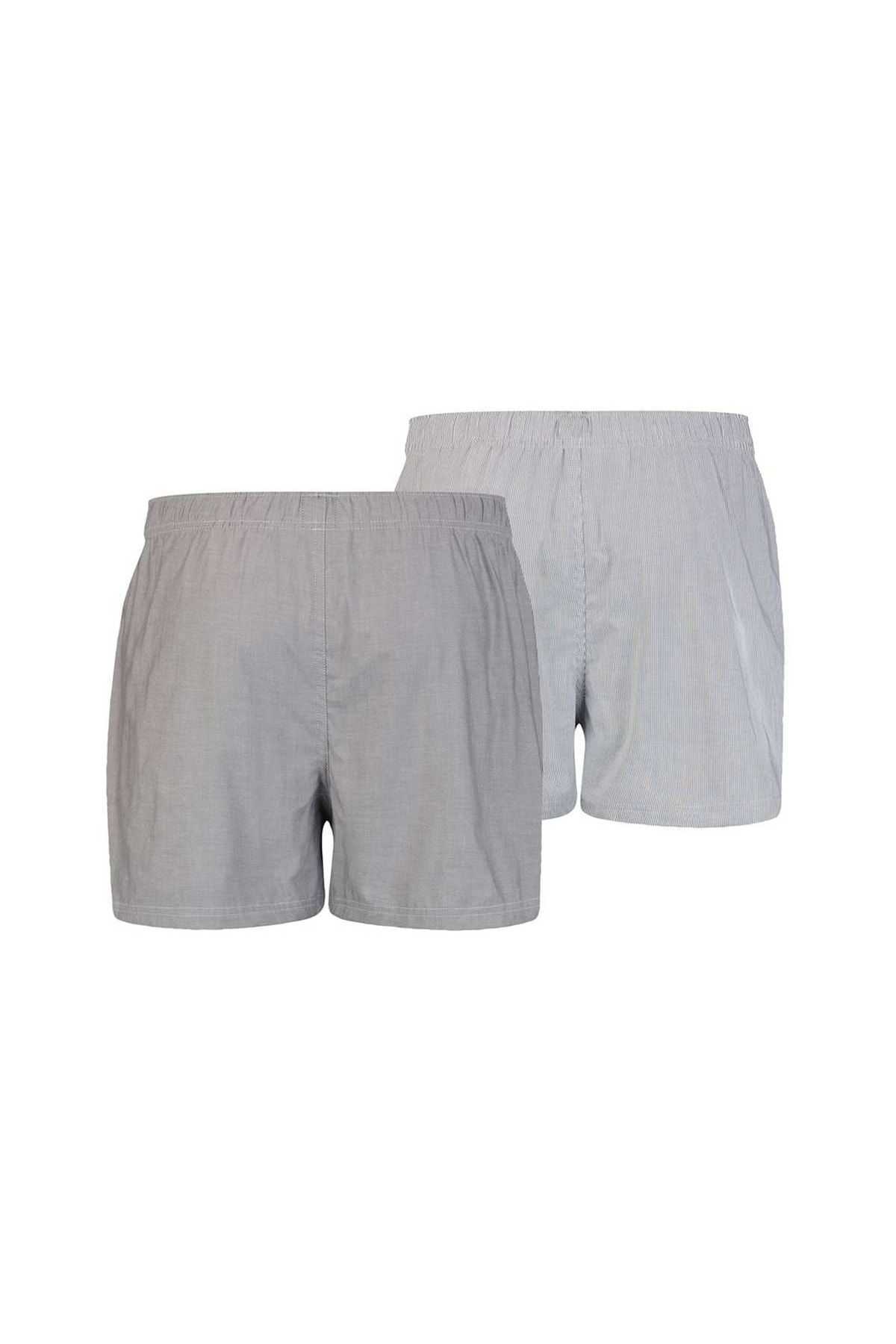Levi's-Herren Boxershorts, 2er Pack - Web-Shorts, Baumwolle, einfarbig 2