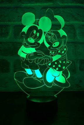 Mickey Ve Minnie Mouse Led Masa Lambası Dekoratif Aydınlatma ILZ-422R-muk(279)
