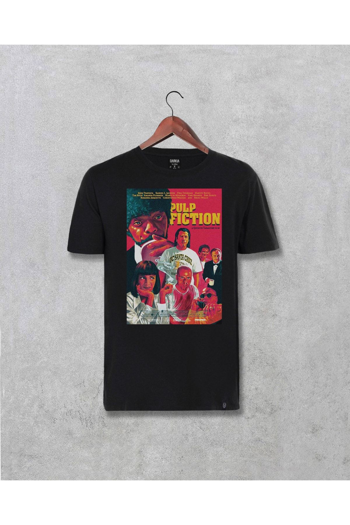 Darkia-Tricou unisex cu design special imprimat film Pulp Fiction 1