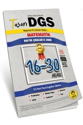 Dgs Matematik 16-30 Arası Garanti Soru Kitapçığı 12100045