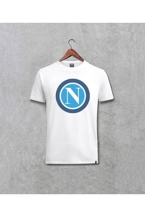 Napoli Futbol Takım Logo Baskılı Beyaz Tişört 33610107566123