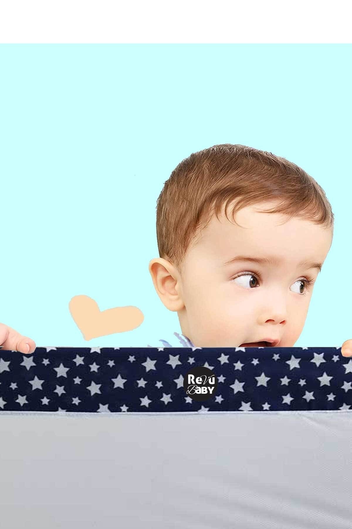 RevuBaby Rock Yatak Bariyeri Yatak Korkuluğu Pratik Katlanır Çocuk Yatak Bariyeri Bebek Düşme Önleyici Laci fotoğrafı 5 (önizleme)