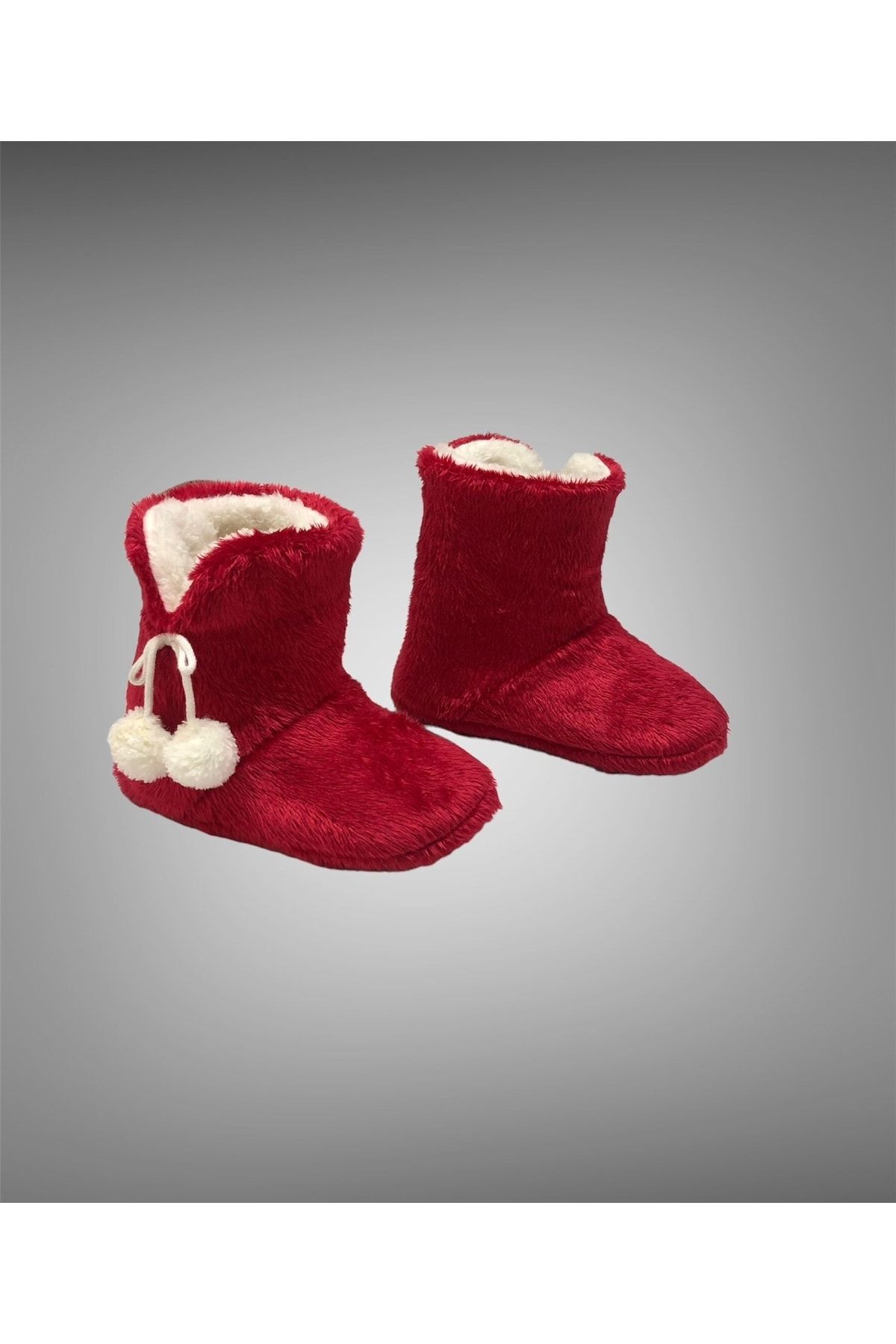 Red outlet slipper boots