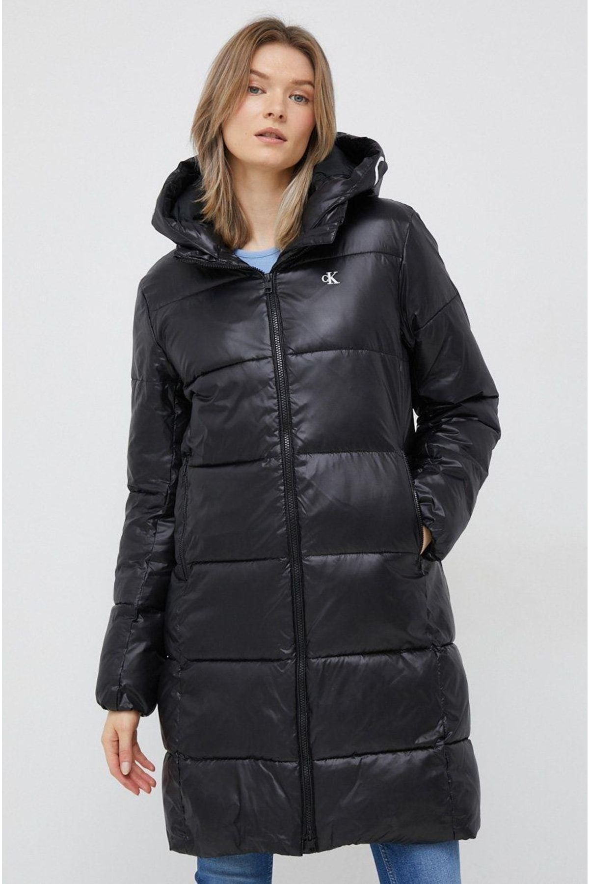 Calvin Klein Sh ny Long F tted Jacket Fiyat Yorumlar Trendyol