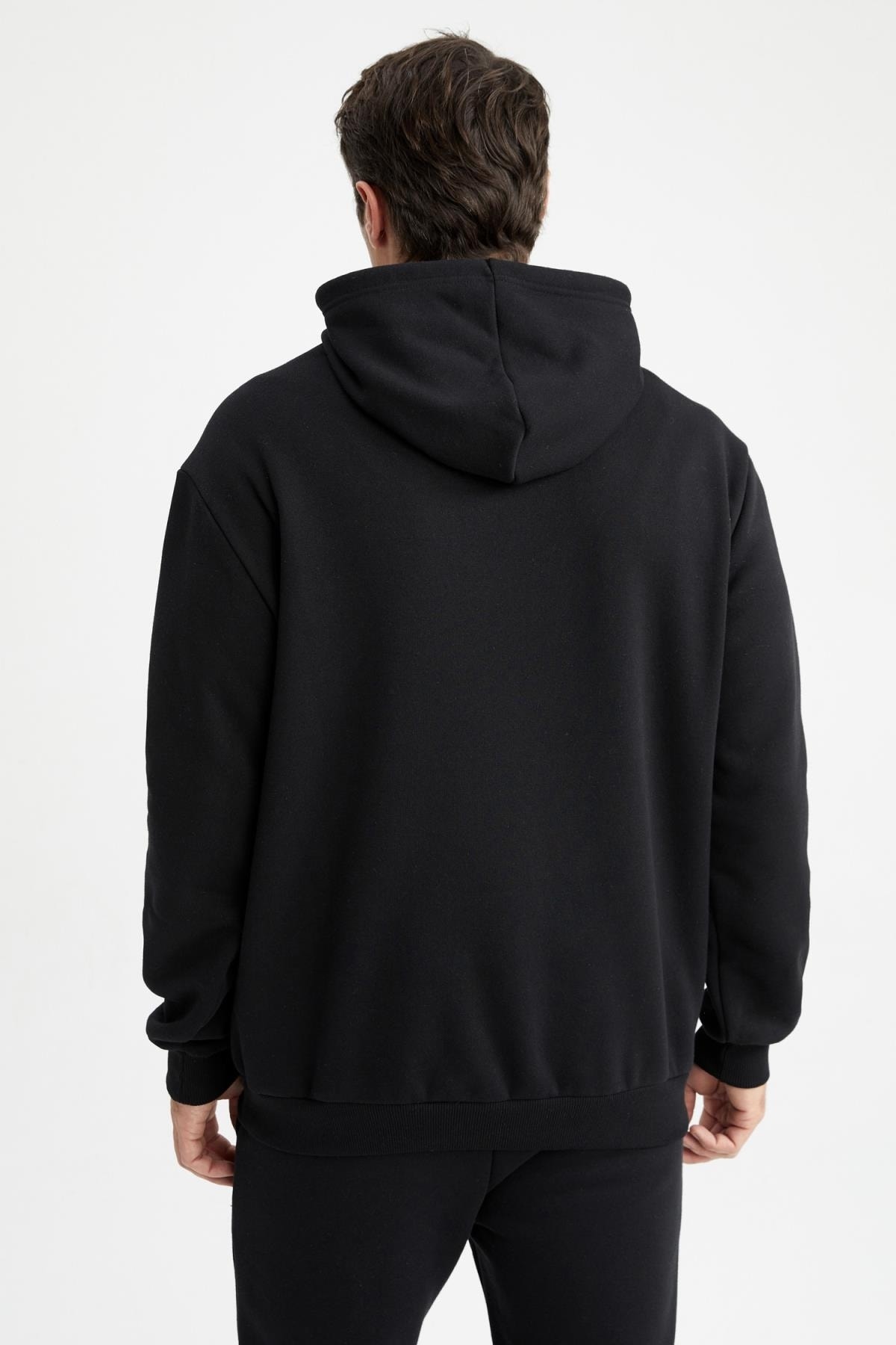 سویشرت مردانه مشکی دفکتو | Z8637AZ22AU اورجینال - تصویر 6