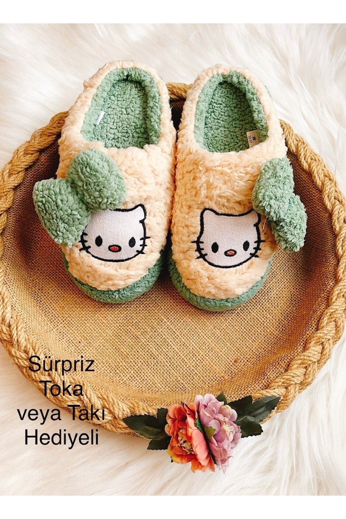 Crochet cat sales slippers