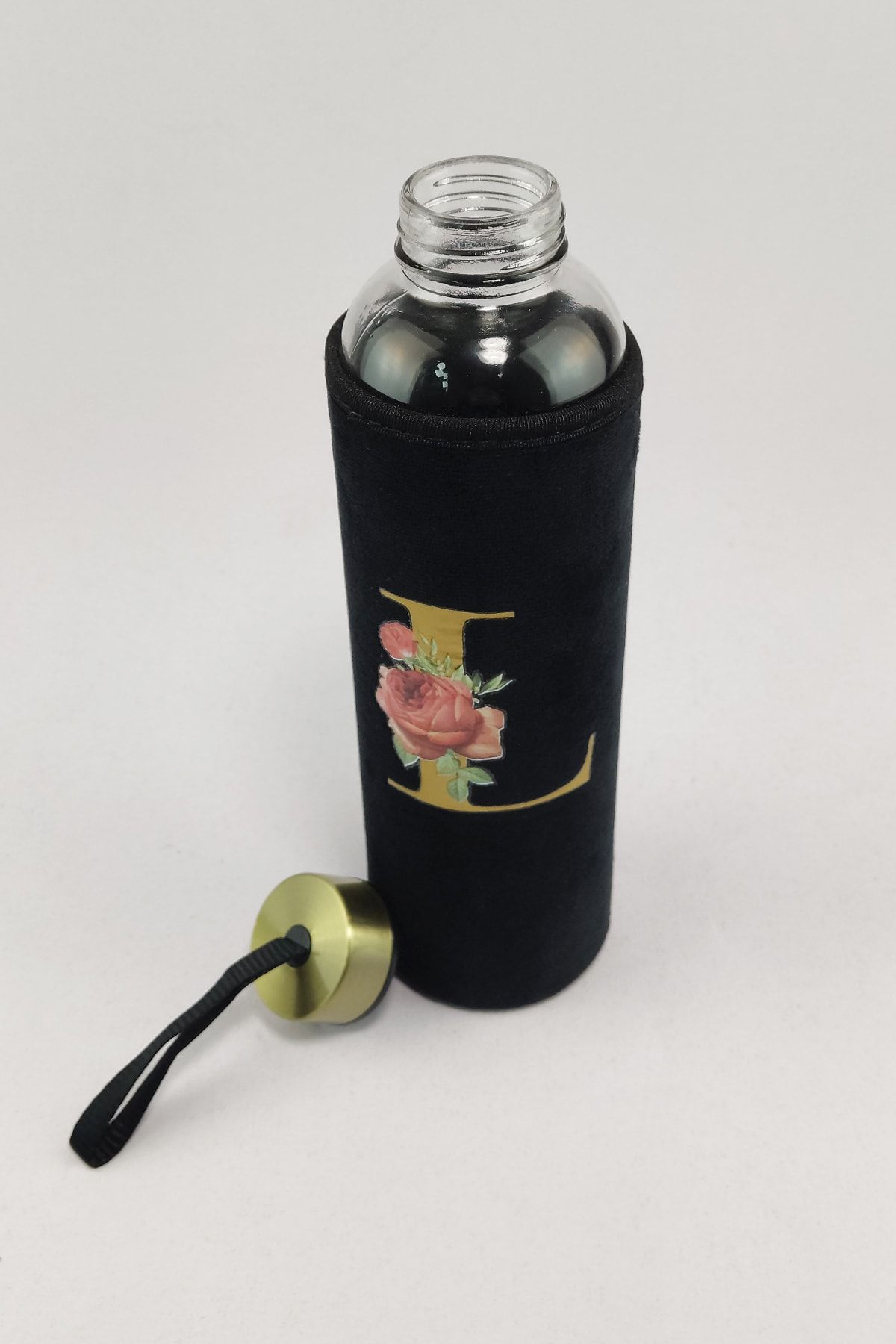 Digithome-H2o 600 ml Glass Flask with Letter L – H2o88620 C1-1-18 2