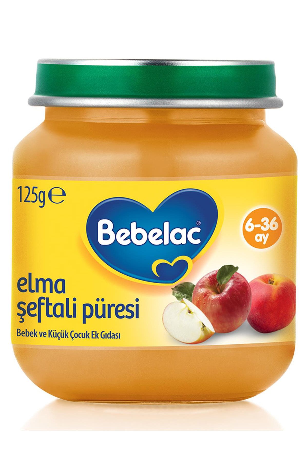 Bebelac Elma Şeftali Püresi Kavanoz 125 G 6+ Ay