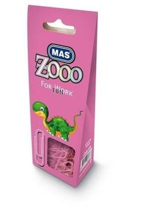 Zoo Karton Pakette Renkli Ataç Pembe MAS606pe