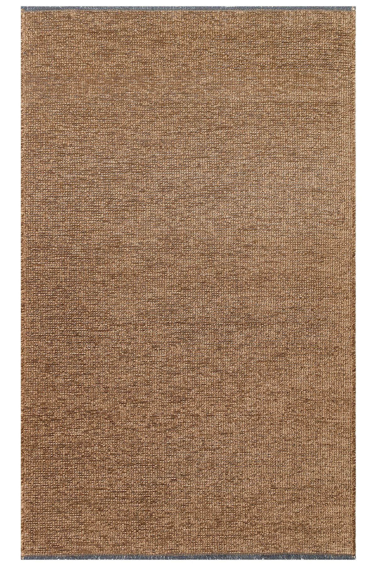 Cool Halı Eko Capri Cpr 01 Brown Yumuşak Dokulu Makinede Yıkanabilir Kaymaz Tabanlı Ince Halı