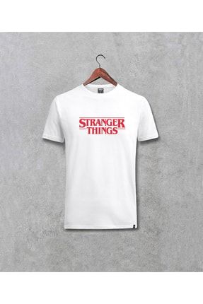 Stranger Things Yazılı Tasarım Baskılı Unisex Tişört 6635674dr168131