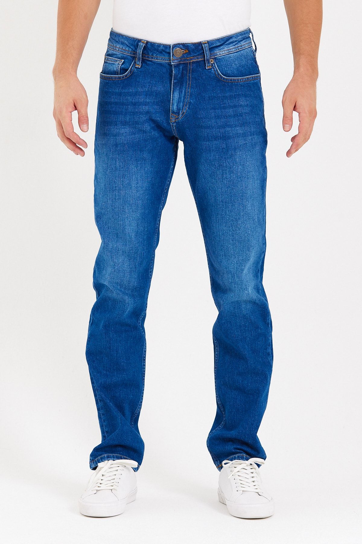 EXPLODE Erkek Lacivert Regular Fit Jean Pantolon Lacivert