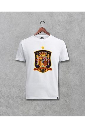 Ispanya Milli Futbol Takım Logo Baskılı Tasarım Tişört 177355dar23063