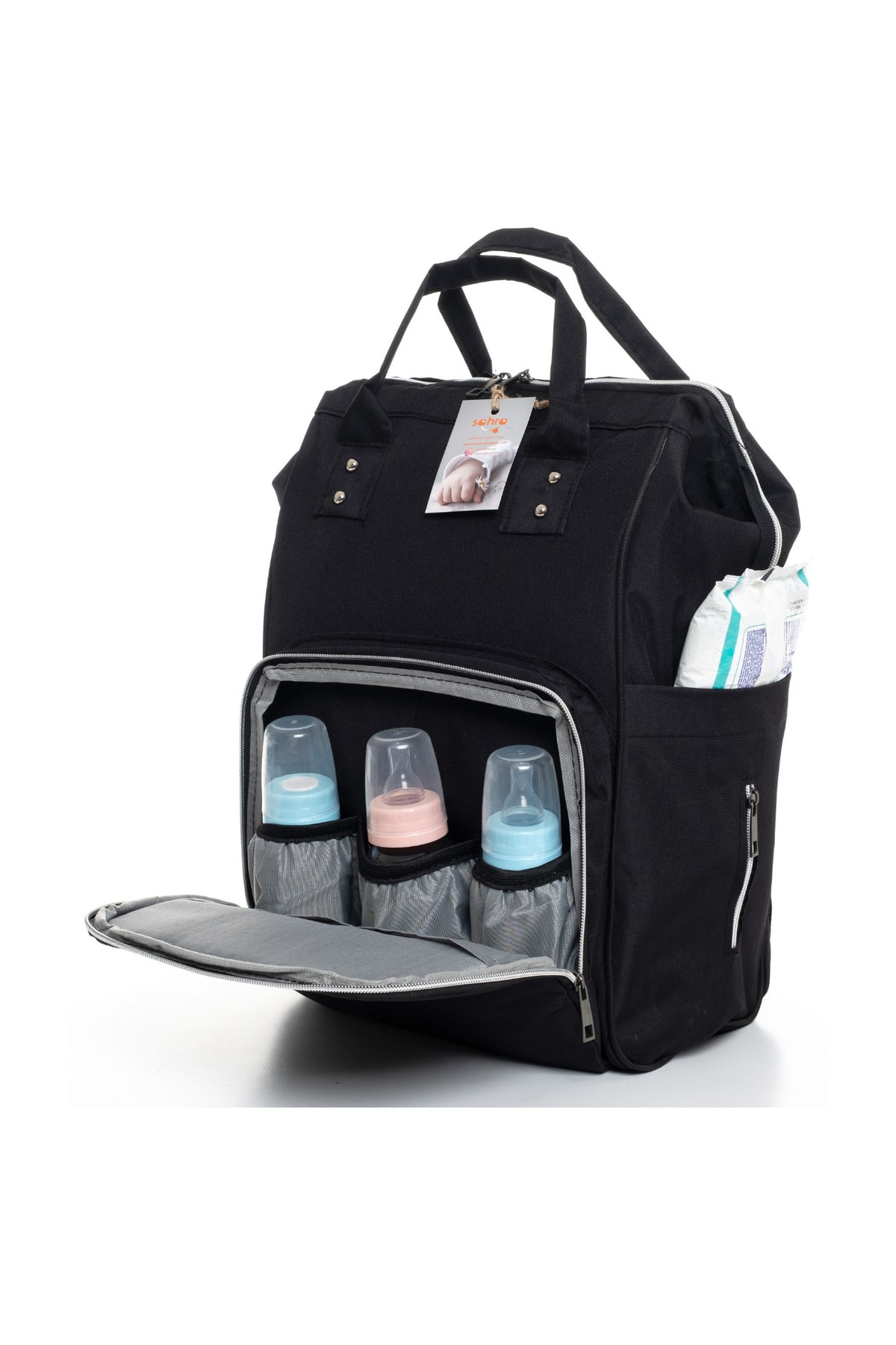 Sahra 5 Parça Sevimli Hayvanlar Bebek Çantası Ve Doğum Seti (çanta,hastane Çıkış,battaniye,mendil,çorap) fotoğrafı 2 (önizleme)