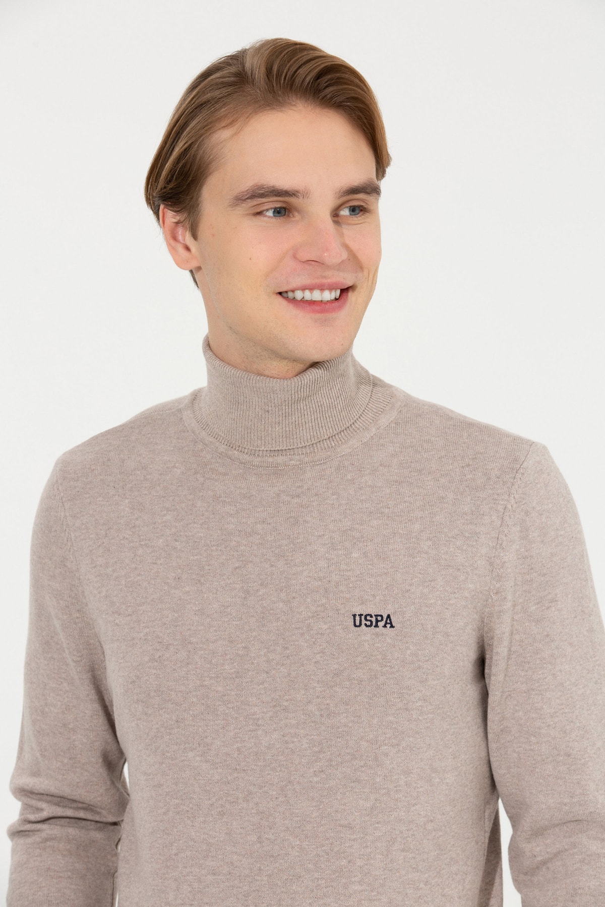 بافت و پلیور مردانه قهوه ای یو اس پولوU.S. Polo Assn. | G081SZ0TK.000.1504051 اورجینال - تصویر 2