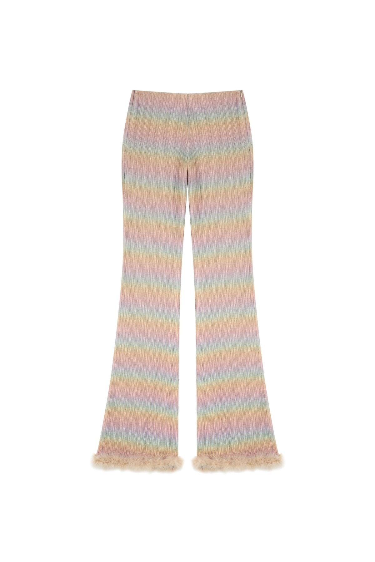 Twist-Gradient Color Gradient Trousers 6