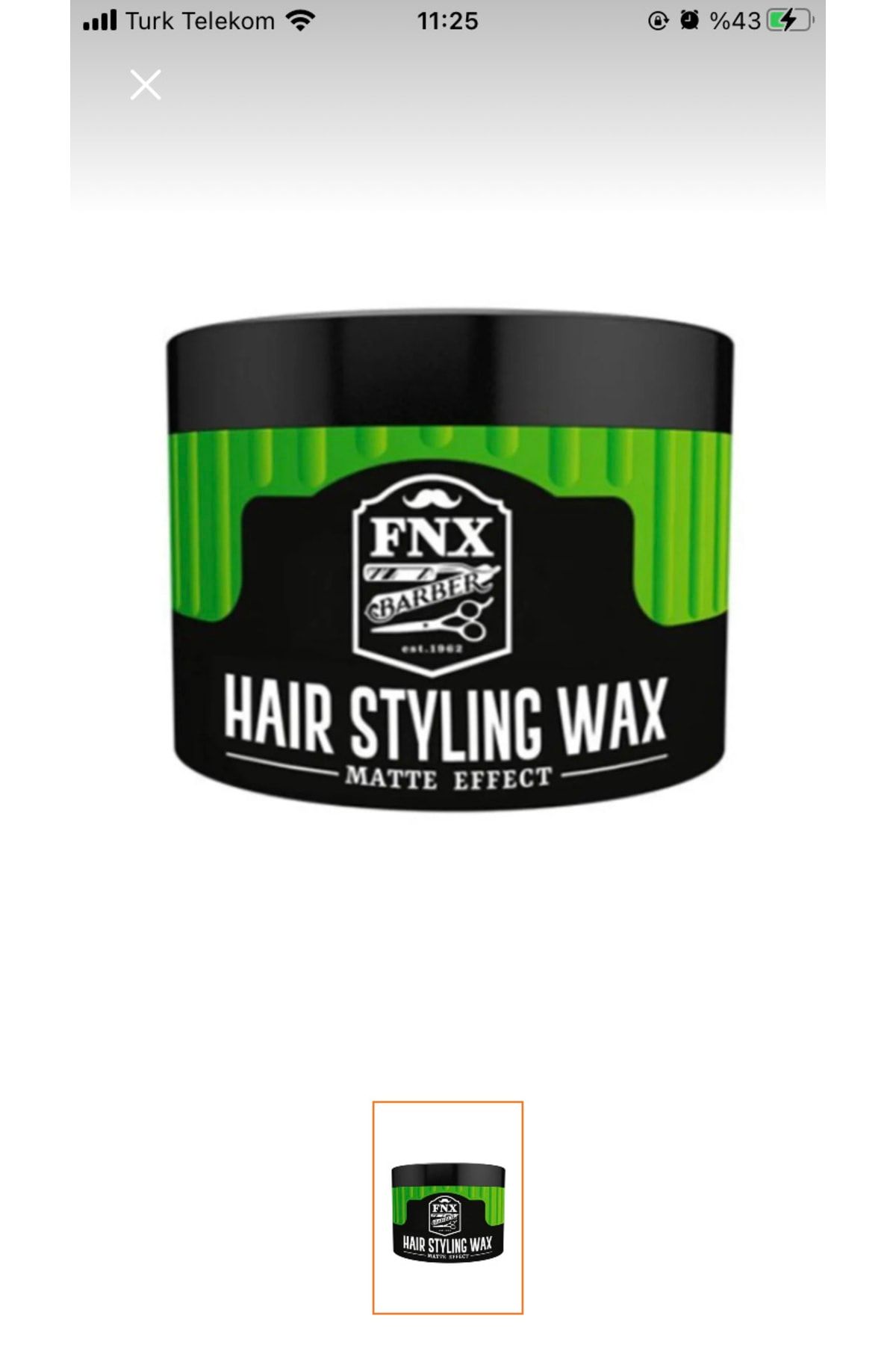 Fonex Fnx Wax Matte 150 ml Fnx Barber