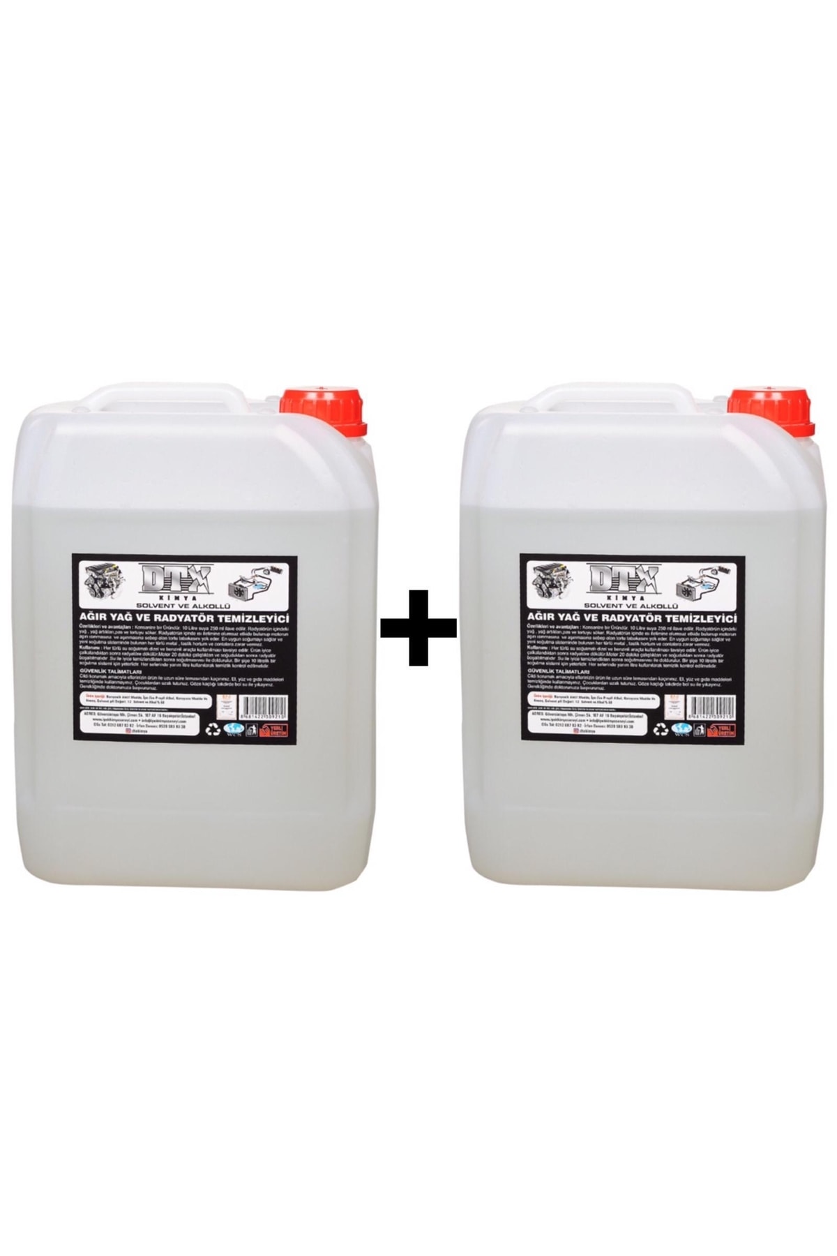 2 Adet Alkollü Ağır Yağ Ve Radyatör Temizleme Sıvısı 5l Uyumlu