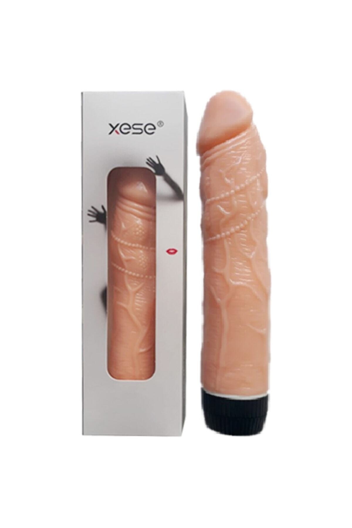 Xese Realistik Dokulu Ön Sevişmeler Için Ideal Titreşimli Penis Vibratör 2