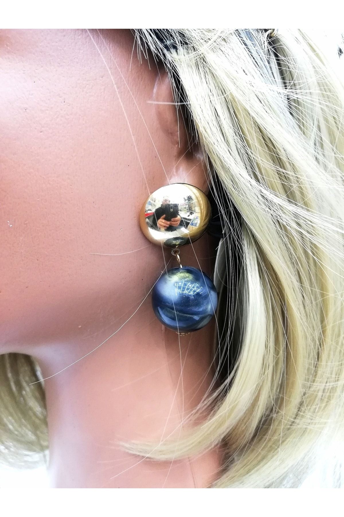sezon accessories Earrings Yellow Pearl Trendyol