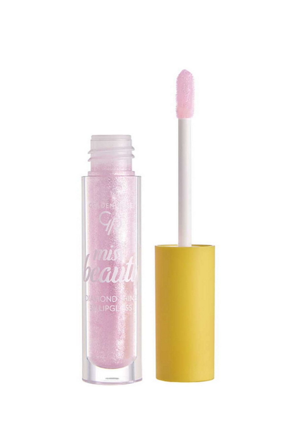 Miss Beauty Diamond Shine 3d Lipgloss-01 Pink Trip Golden Rose