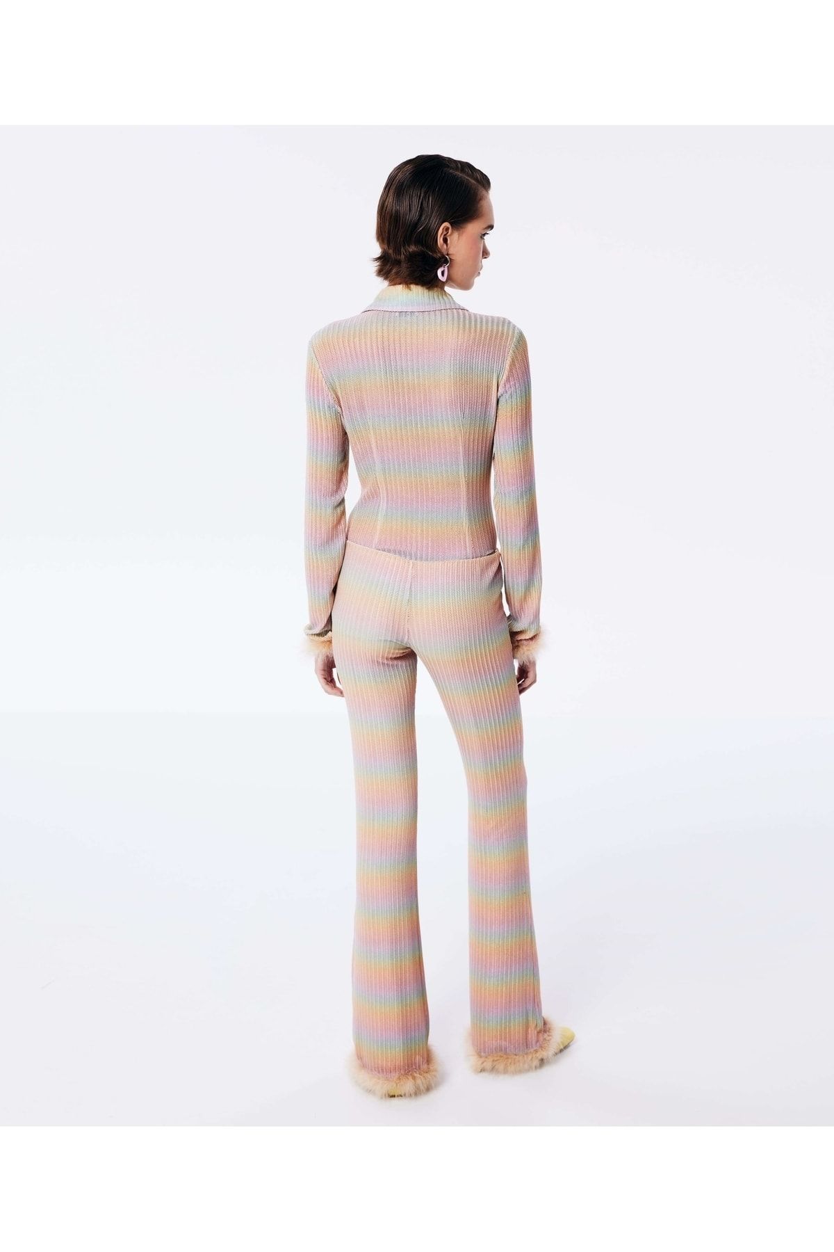 Twist-Gradient Color Gradient Trousers 5