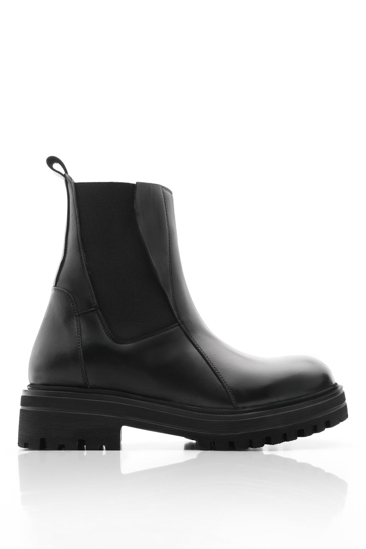 Marjin Ankle Boots Black Flat