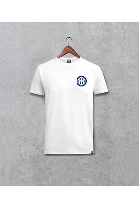 Inter Milan Logo Minimal Tasarım Göğüs Baskılı Unisex Tişört 0688567drk19712