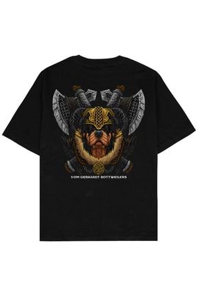 Warrior Siyah Oversize Unisex T-shirt AG33OT