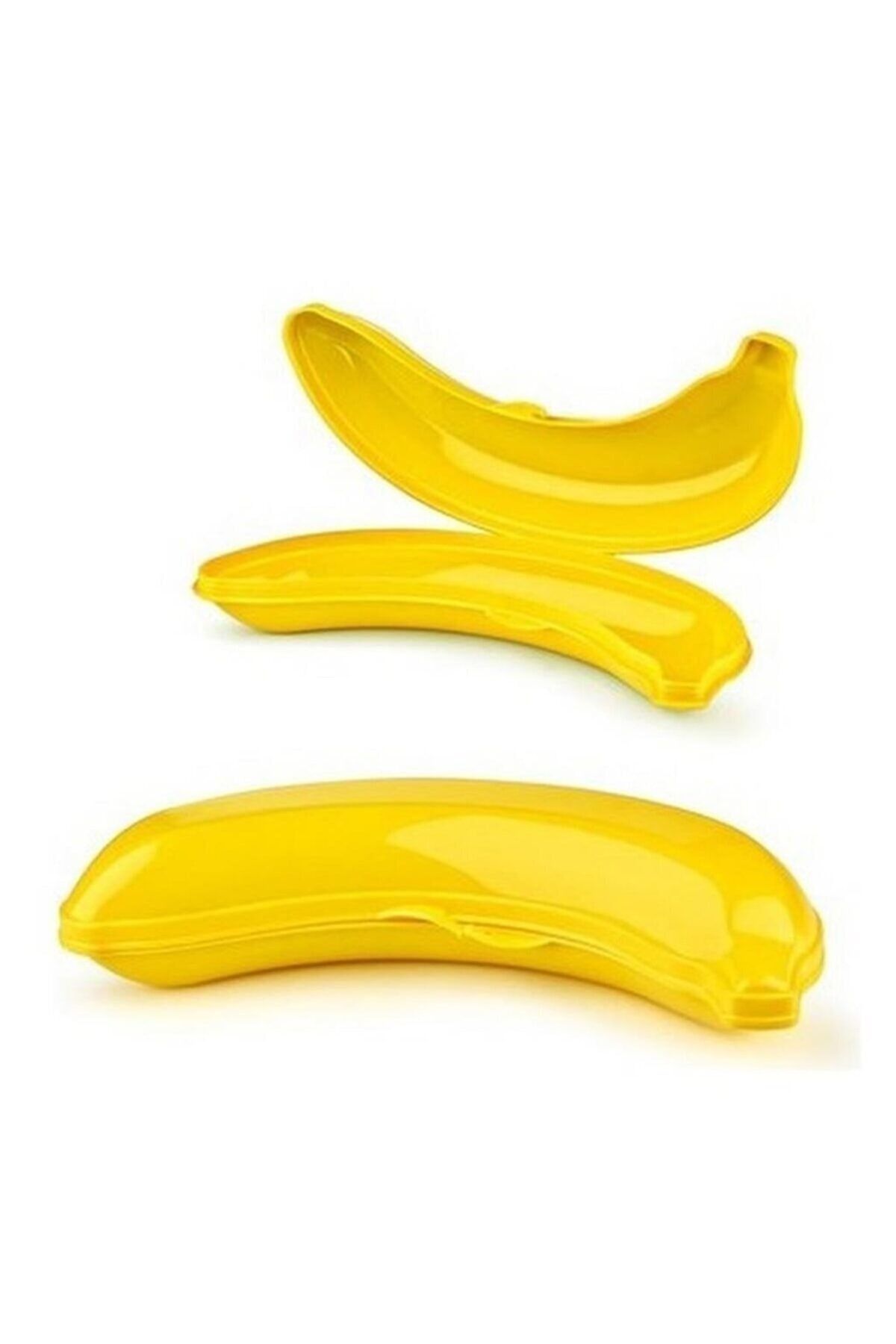 WAPPA-2 Pieces Banana Shaped Storage Container Banana Carrying and Storage Container 2