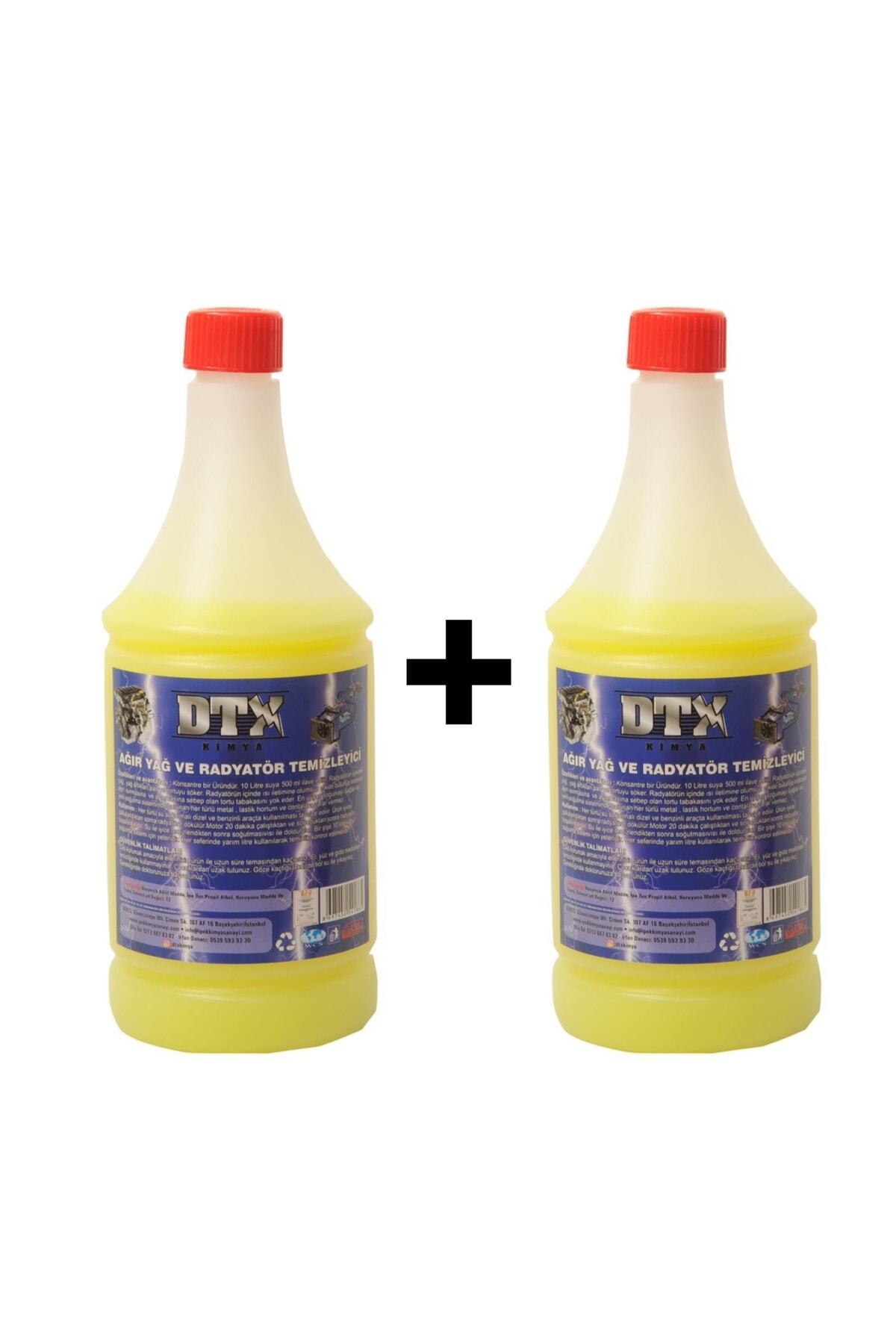 2 Adet Ağır Yağ Ve Radyatör Temizleme Ilacı Sarı Kons. 1/10 1 Lt