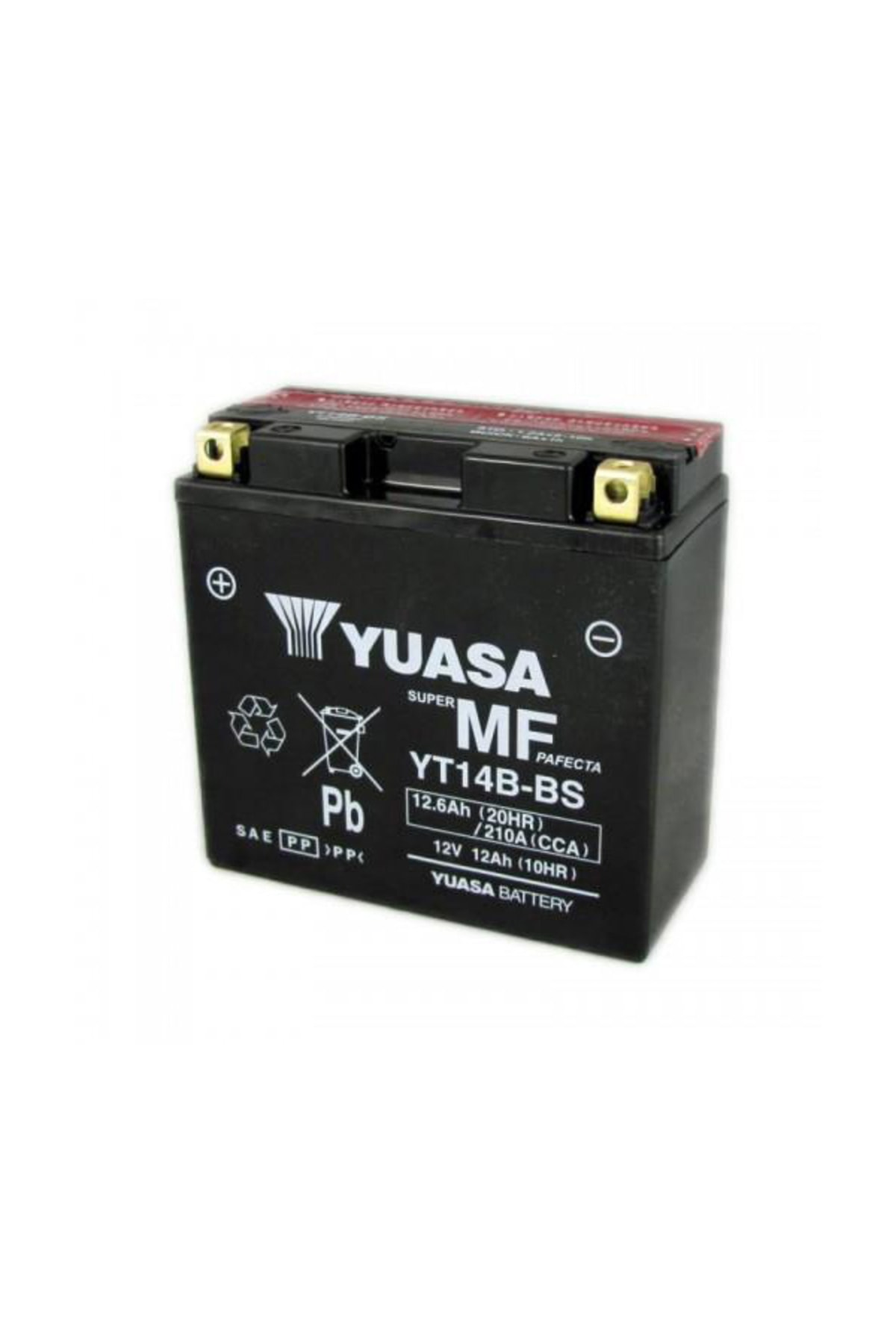 Yuasa Yt14b Bs 12v 12 Amper 210 Cca Bakımsız Akü