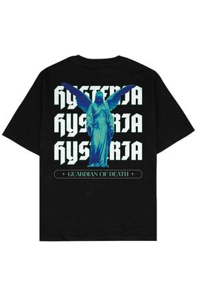 Histeria Siyah Oversize Unisex T-shirt AG120OTt