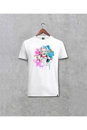 Harley Quinn Baskılı Tasarım Unisex T-Shirt 5555darr04509195