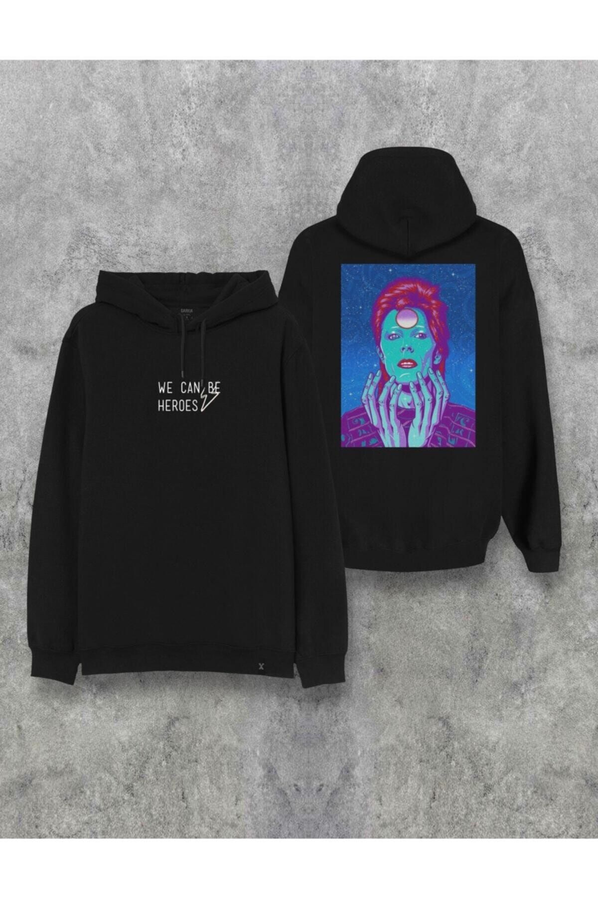 Darkia David Bowie We Can Be Heroes Printed Hooded Design Hoodie