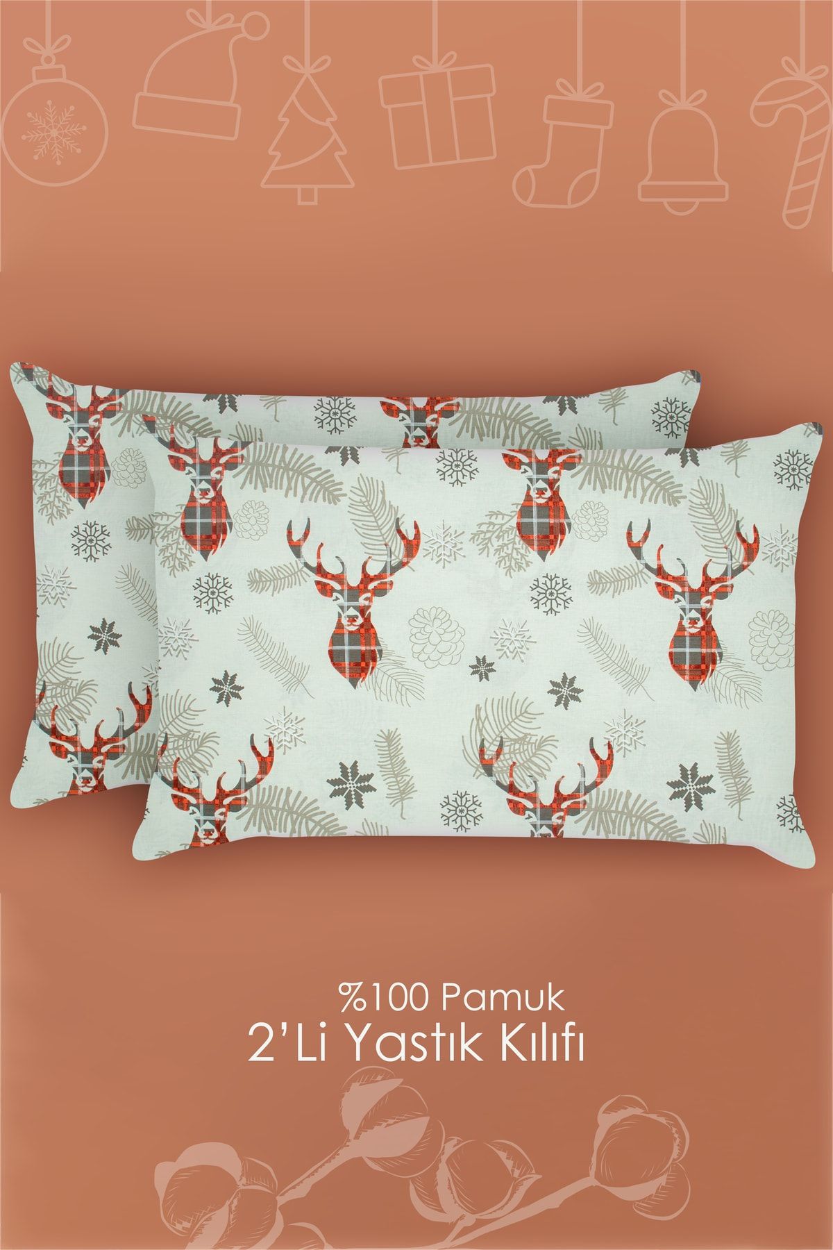 Deer top pillow cases