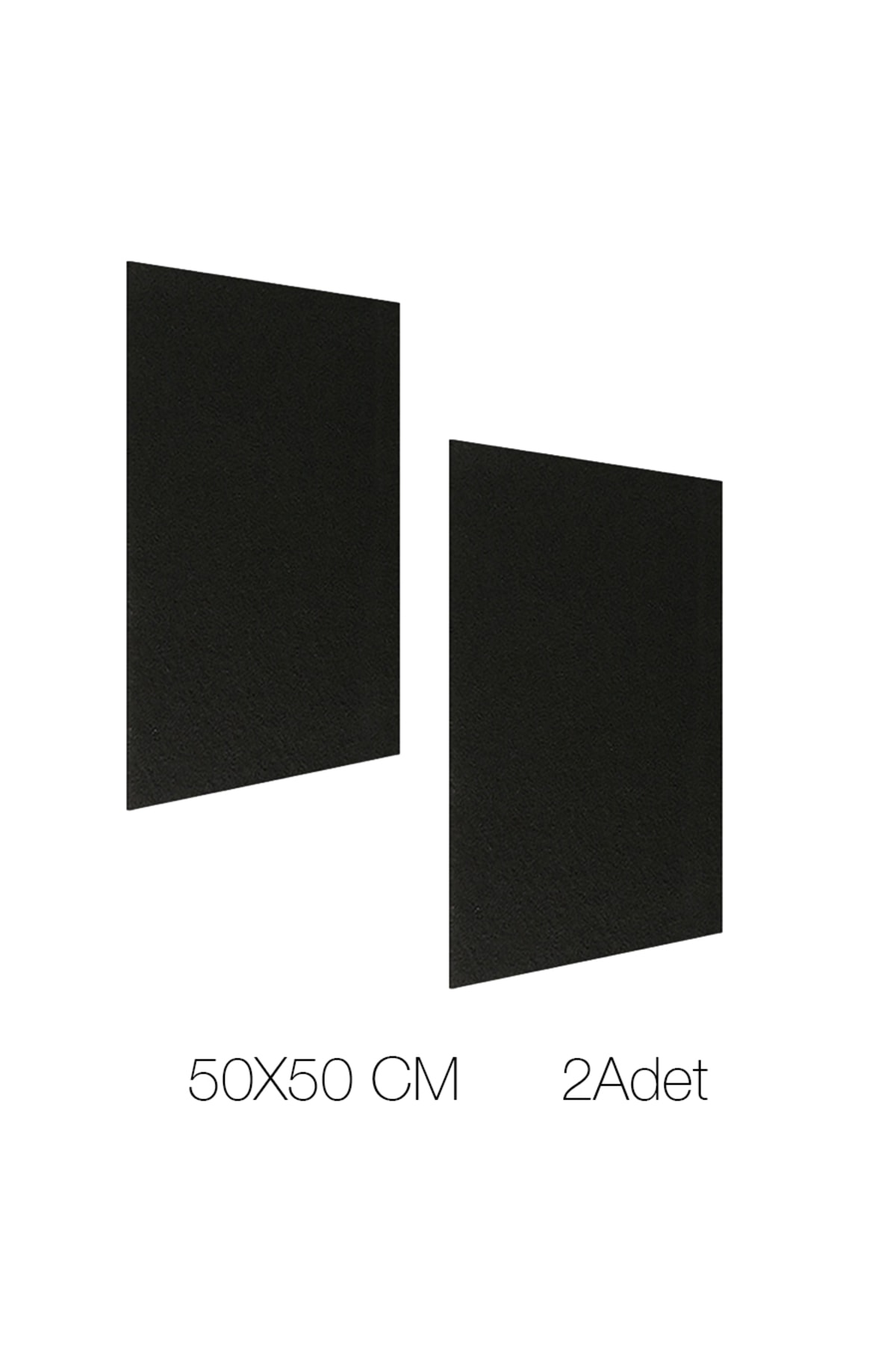 FAF FİLTER /2 Adet 10mm Hava Temizleyici/davlumbaz Filtre Üstüne Extra Koku Giderme Real Aktif Karbon Keçe