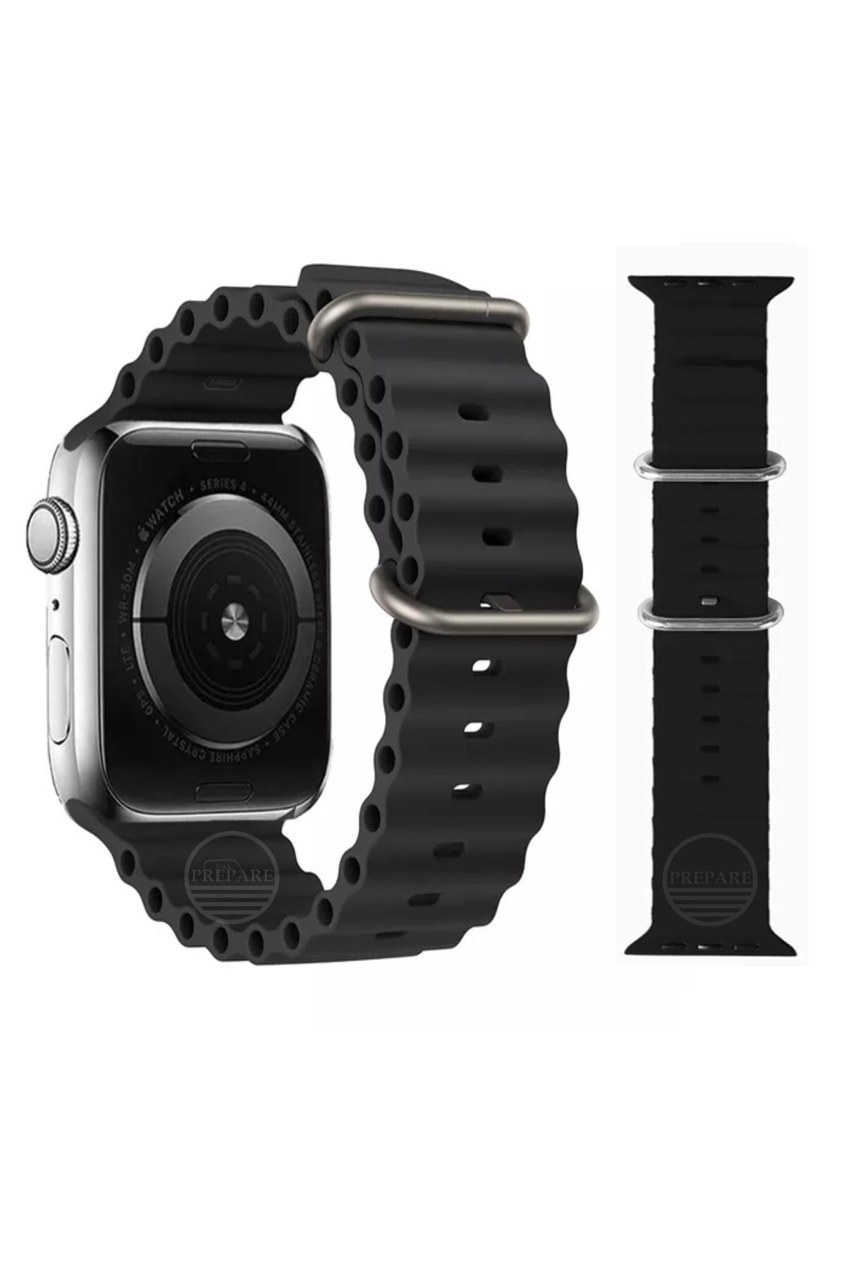 Apple Watch Compatible 6 7 8 Se Nike 42 44 45 46 Mm A Quality Ocean Cord Strap Silicone Bracelet